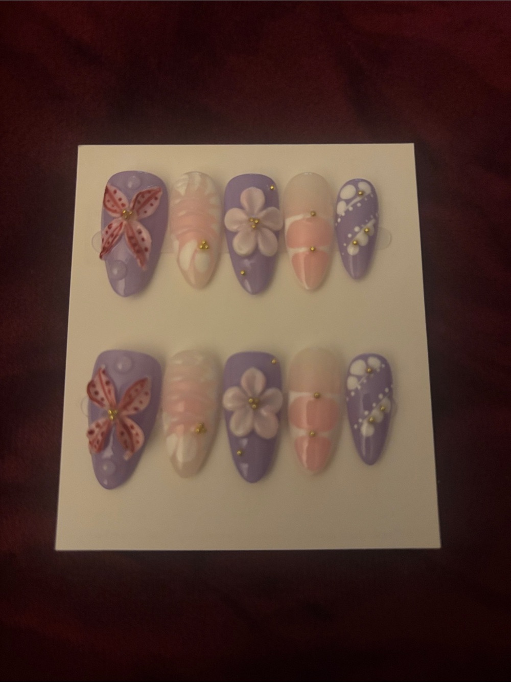 Handcrafted Lavender & Pink Floral Women Shoes